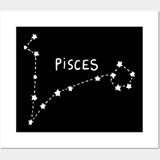 Zodiac Sign - Pisces Posters and Art